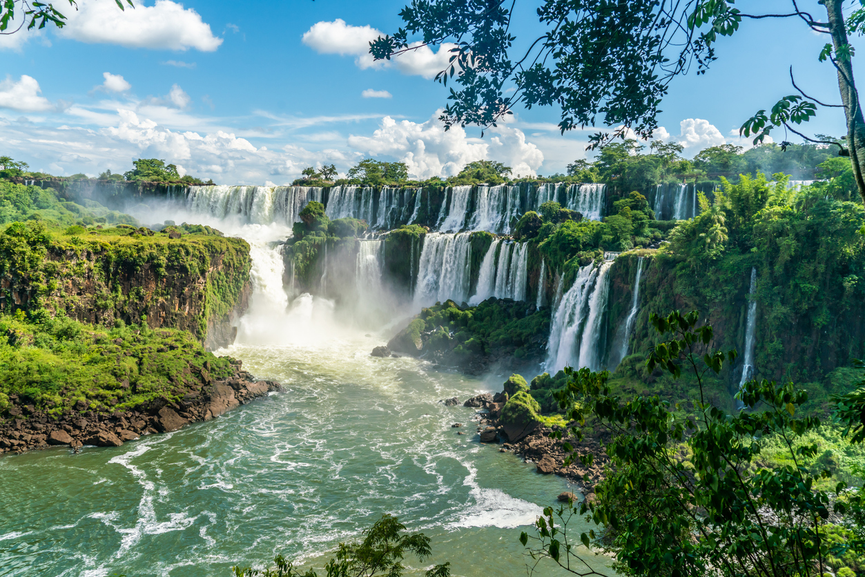 Amazing Iguazu Waterfall Big Waterfall with lots of danger